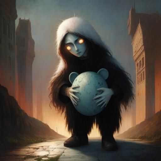 Surreal Landscape Evokes Despair and Sorrow