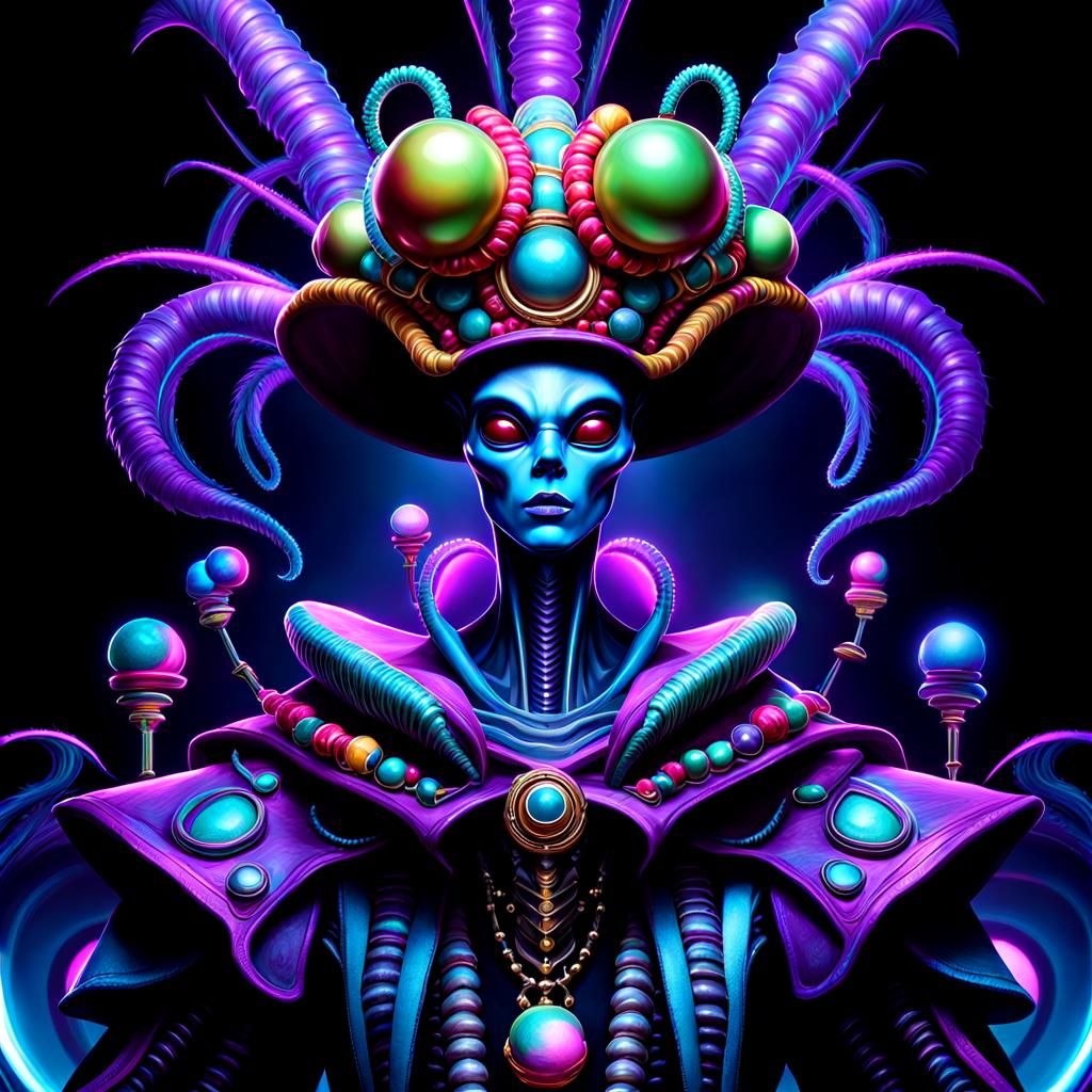 Glamorous Fashion of the Quadrant Beta Eftani with Whimsical...