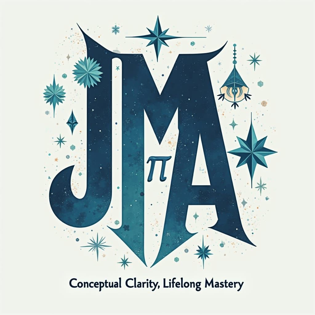 Modern Logo for Jotha Maths Academy in Futuristic Style