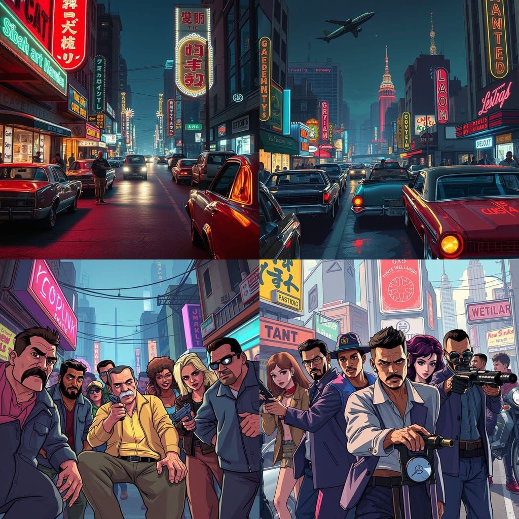 Nightlife in the City: A GTA-Inspired Scene