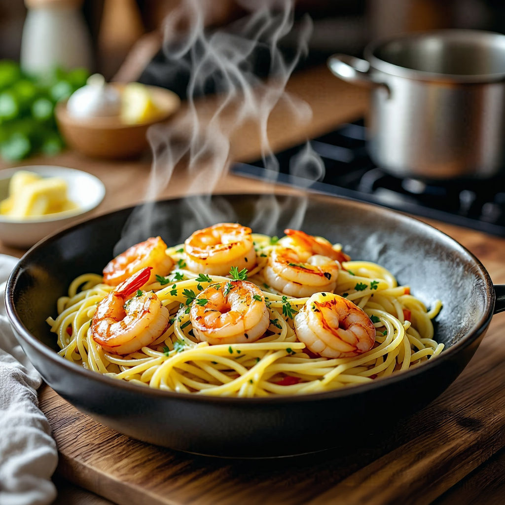 Garlic Butter Shrimp Pasta: A Culinary Delight