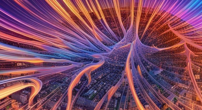 Vibrant Music Visualization in Fantasy Concept Art