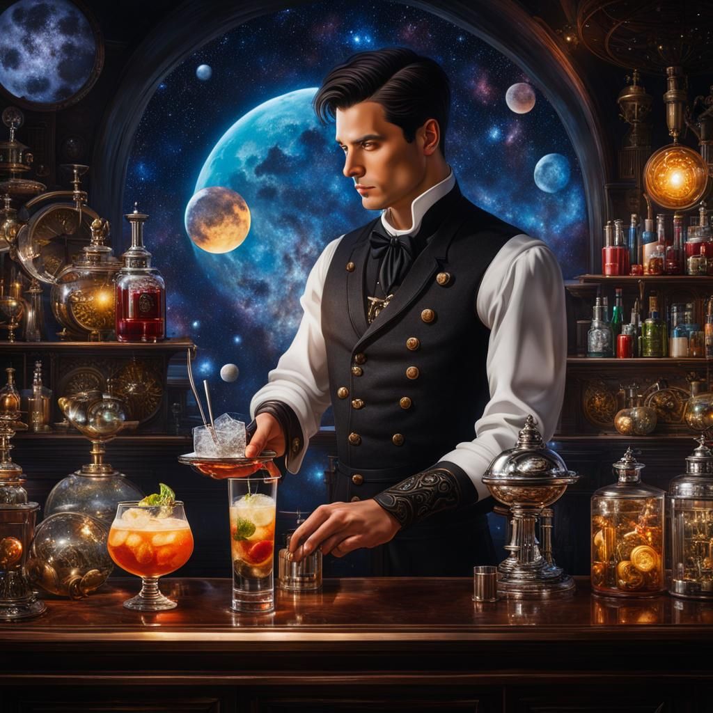 bartender on a strange planet