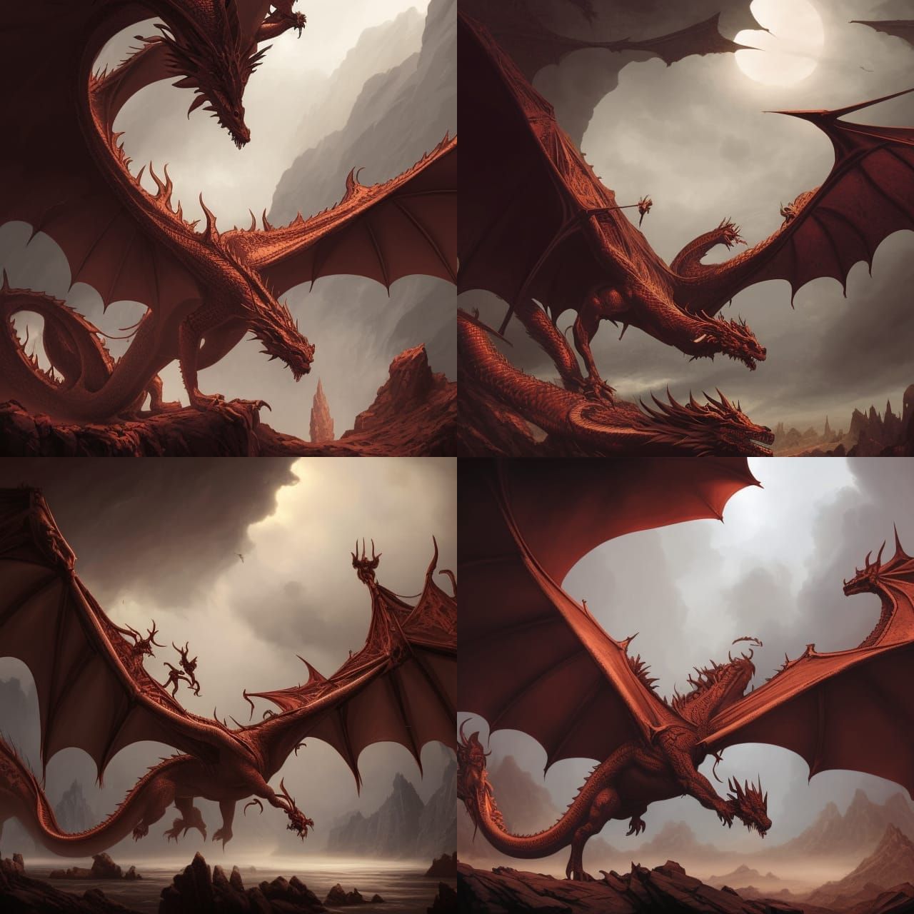 Epic Dragon in Comic Book Art Style