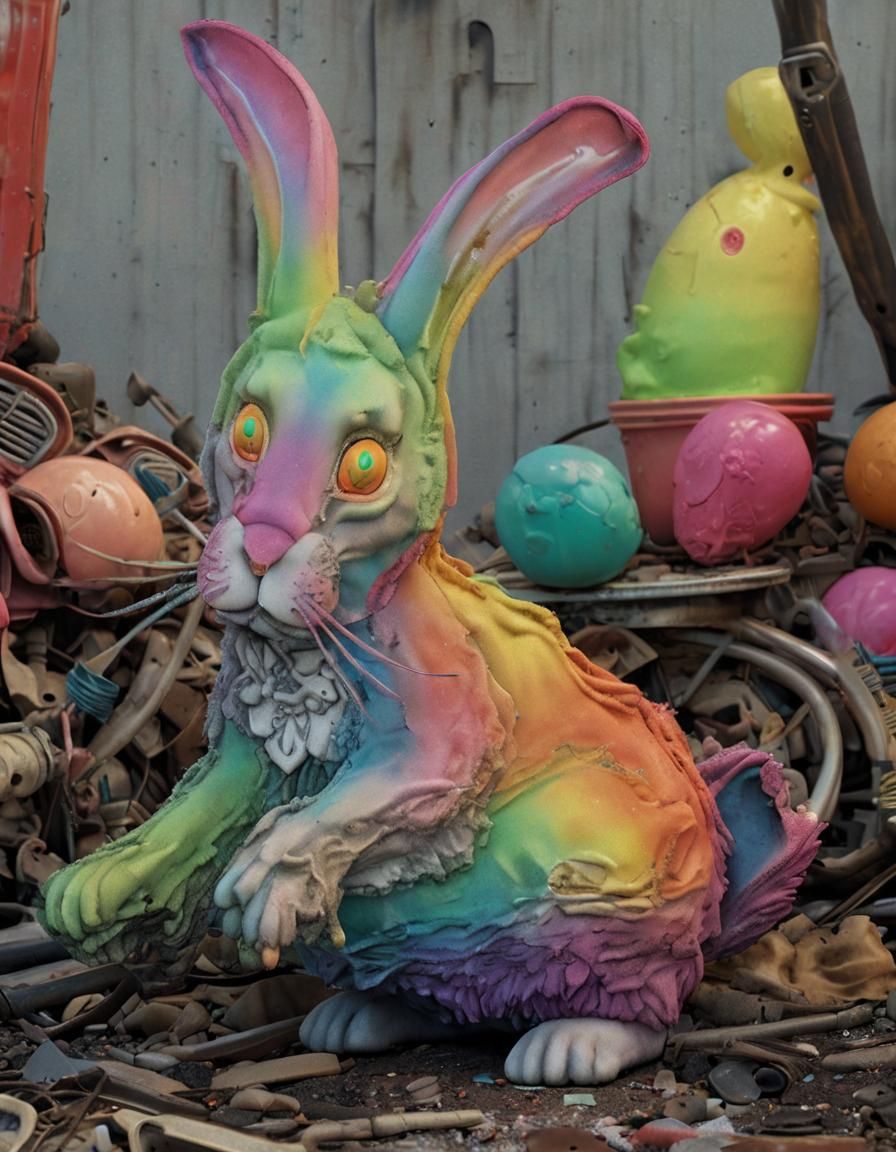 Junkyard Easter Bunny