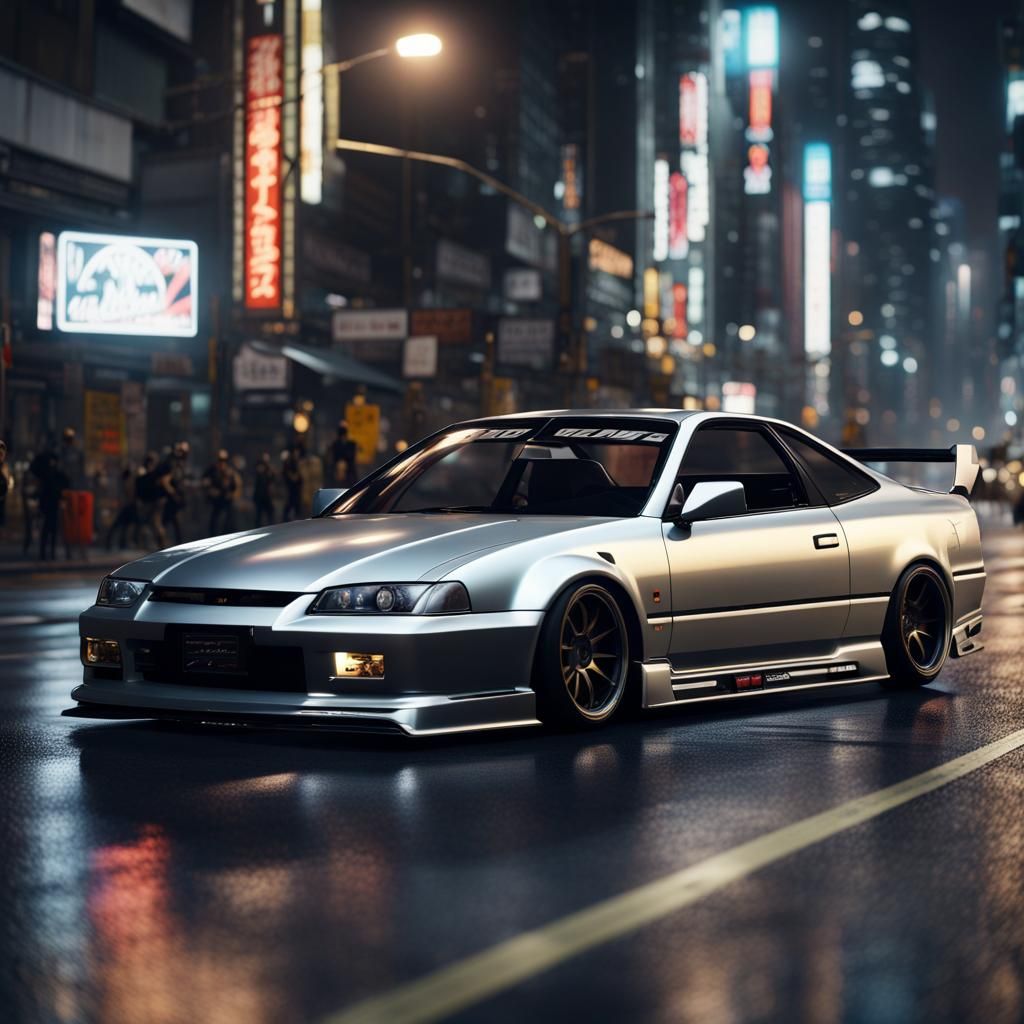 Modified Honda Prelude Street Race in Tokyo