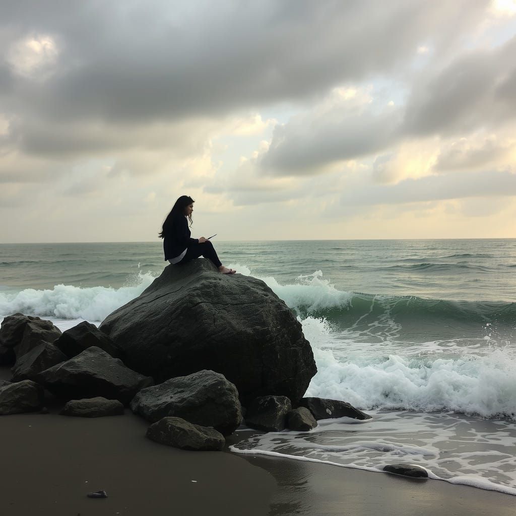 Dark Gothic Portrait of Isolation and Betrayal