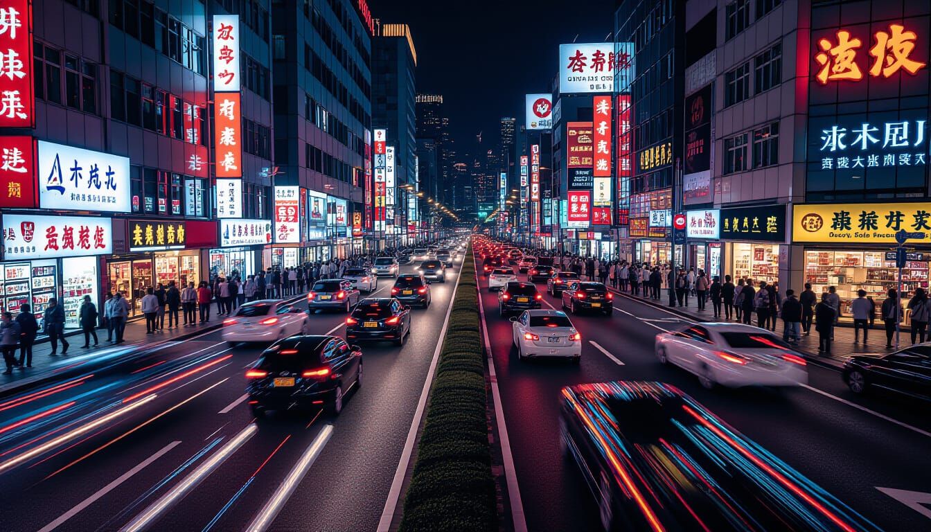 Nighttime City Street Photography with Long Exposure