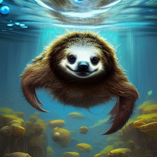 Underwater sloth
