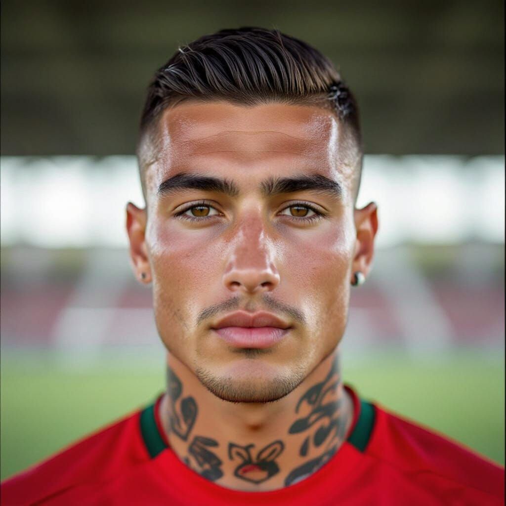 Young Soccer Player Professional Headshot