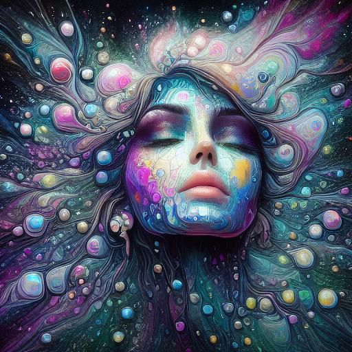 Reflective Crystal Ghost Flies Through Forest