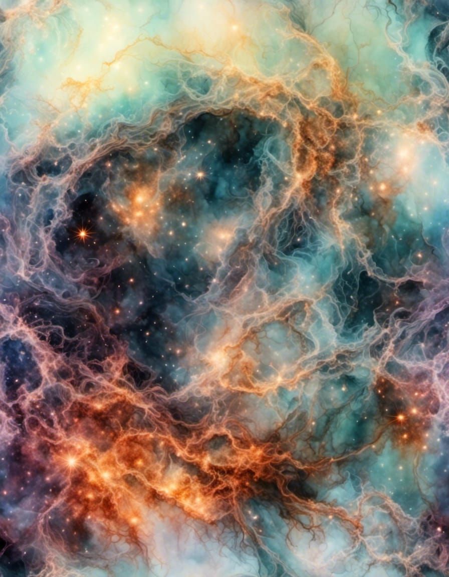 Woman Thriving, Husband Envious, Alcohol Ink Art