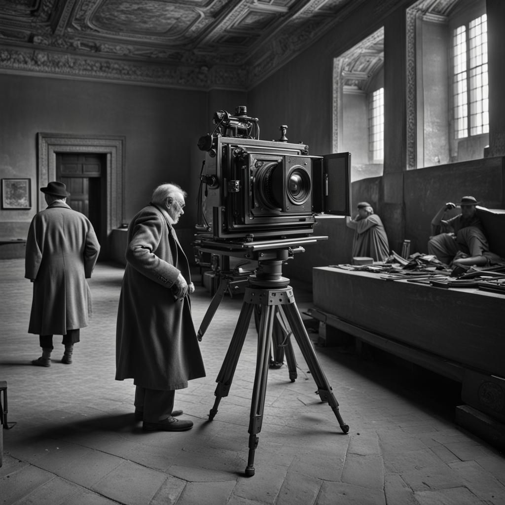 Vintage Camera Captures Decisive Moment in High Detail