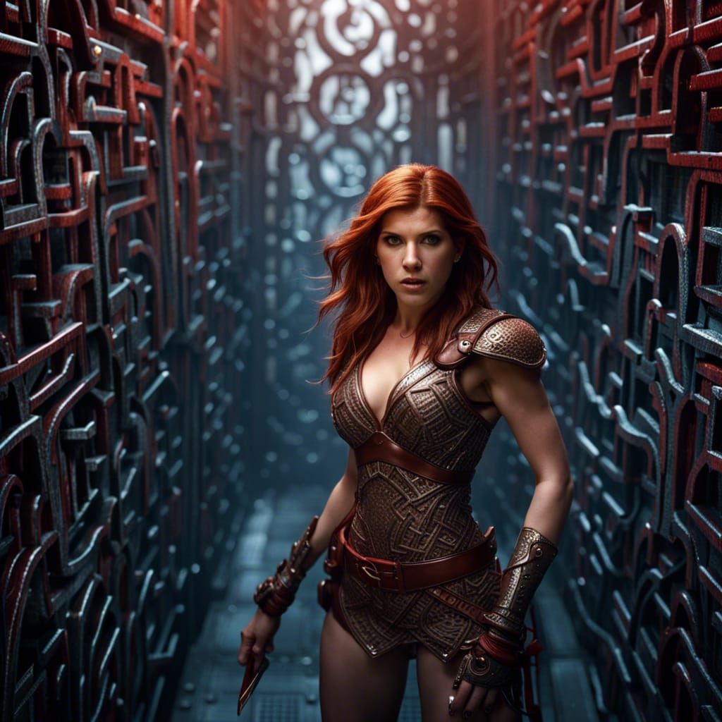 Metal Bikini Warrior Lost in Giant Maze