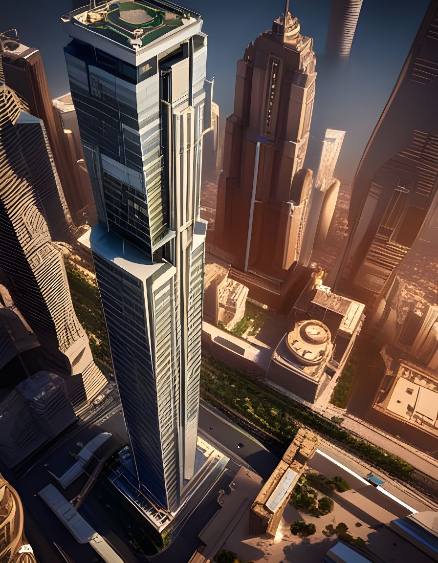 Epic 3D Render of Arab Skyscrapers at 8K