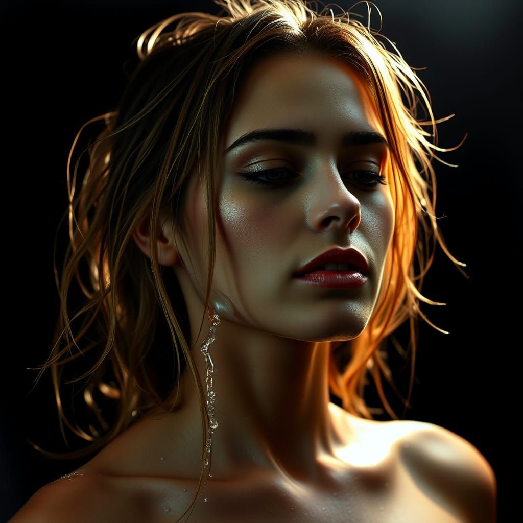 Surrealistic Portrait of a Woman in Ultra High Resolution