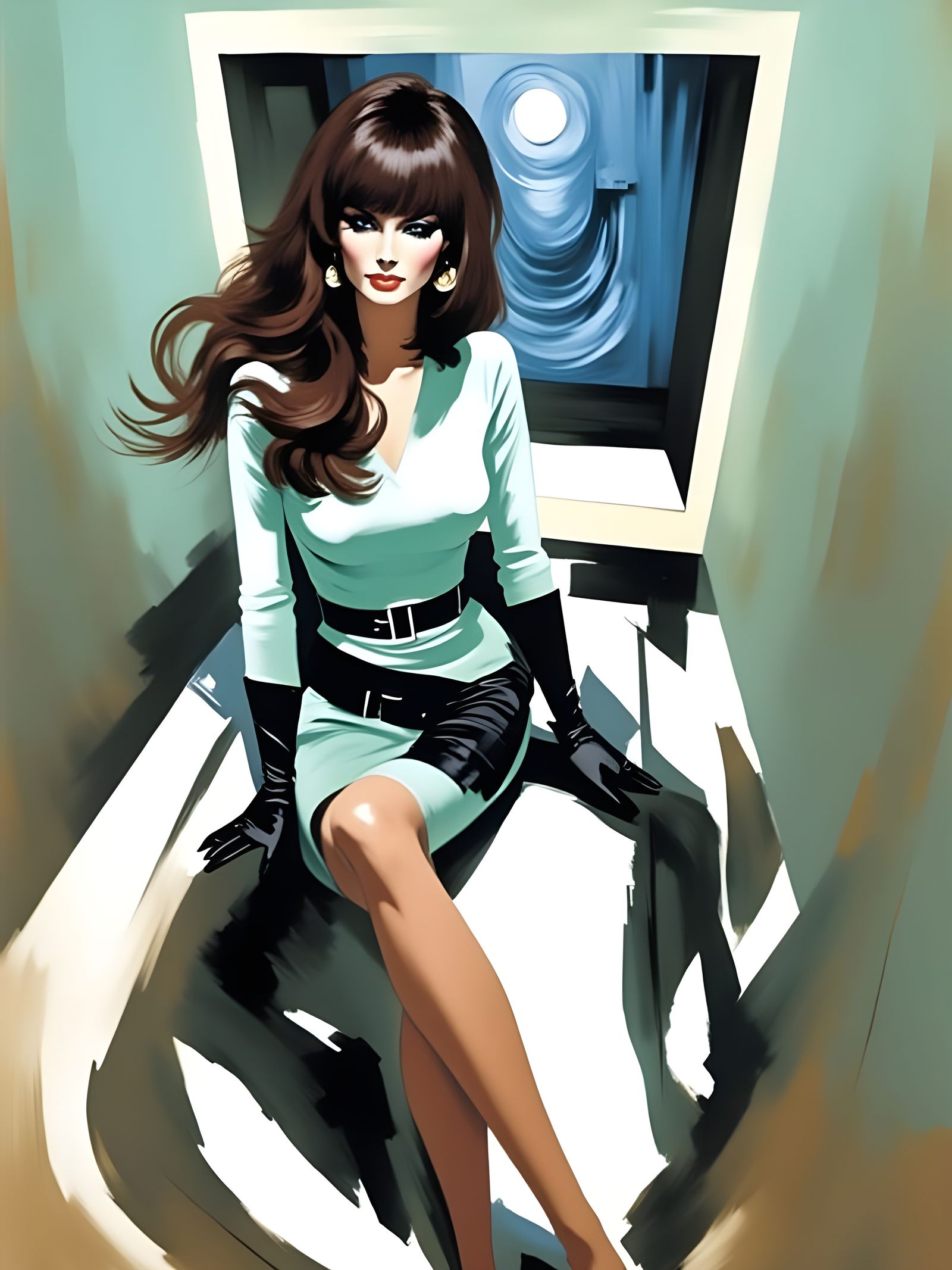 1960s Mod Woman in Space Cathedral