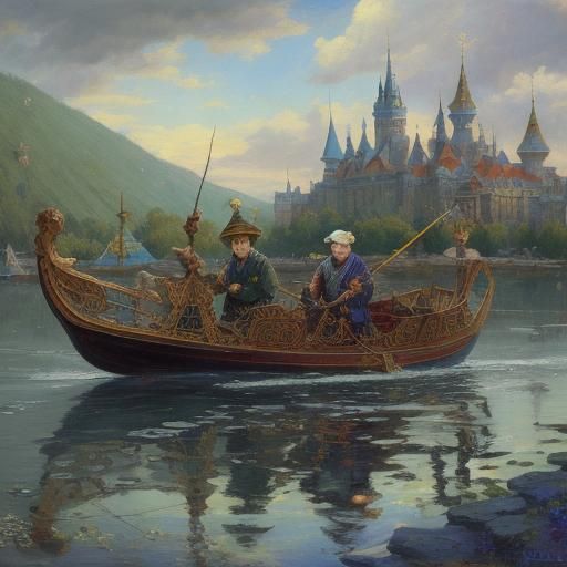 Doodle World in the Style of Old Masters