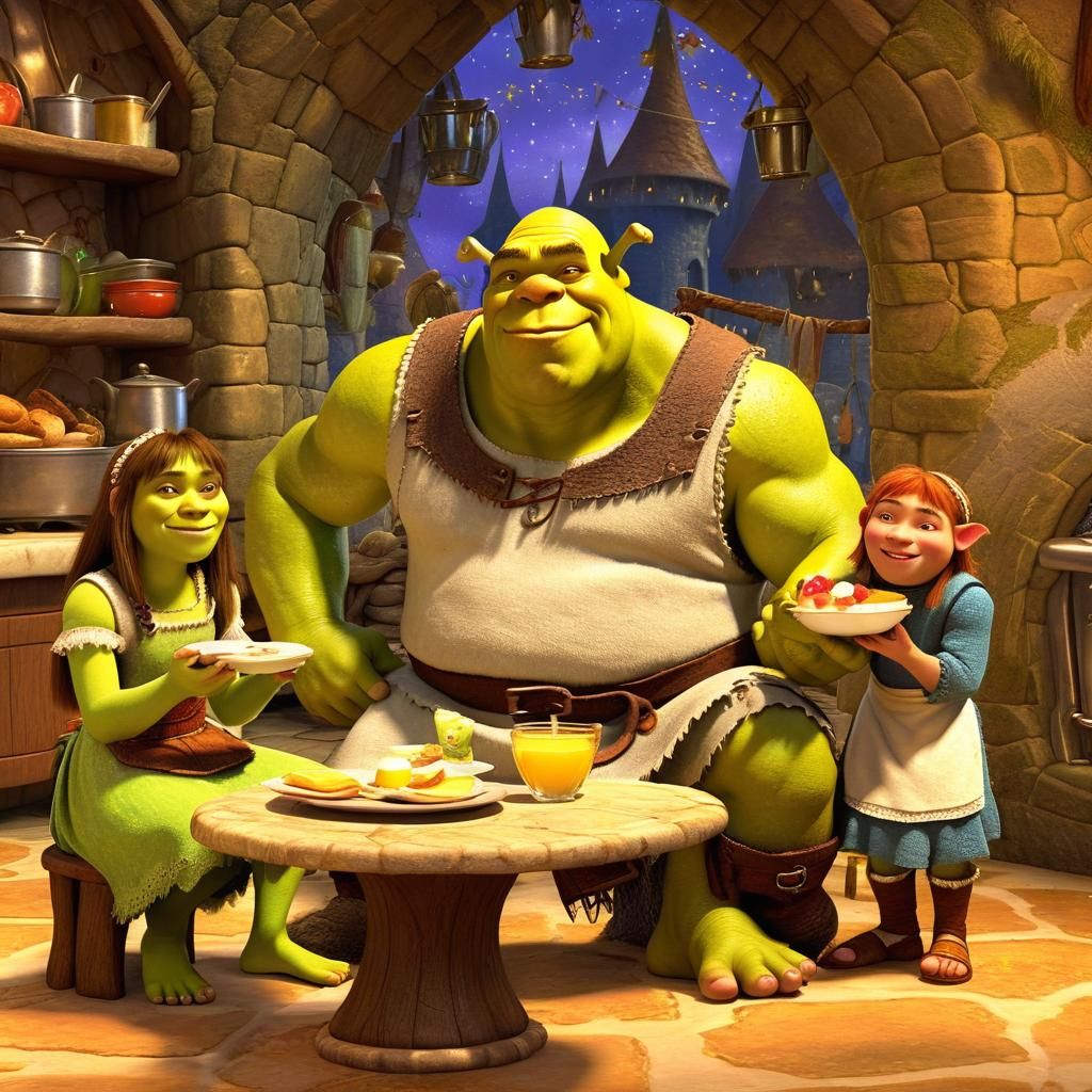Shrek and Fiona's Magical Breakfast