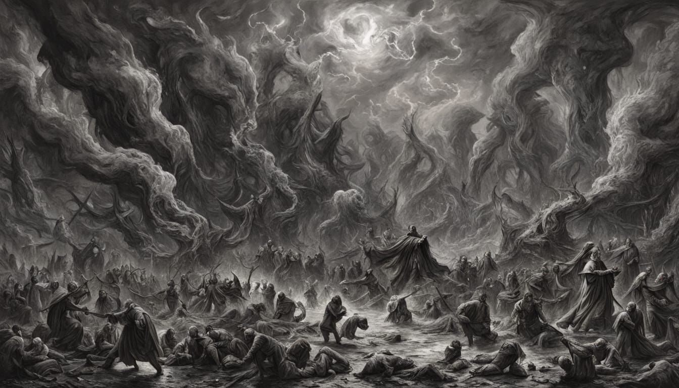 Eternal Agony in Chiaroscuro Darkness