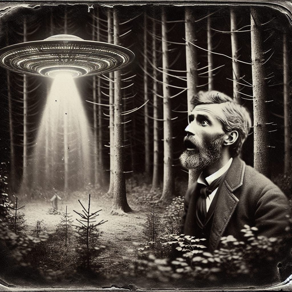 First Contact: A Daguerreotype of Alien Encounter