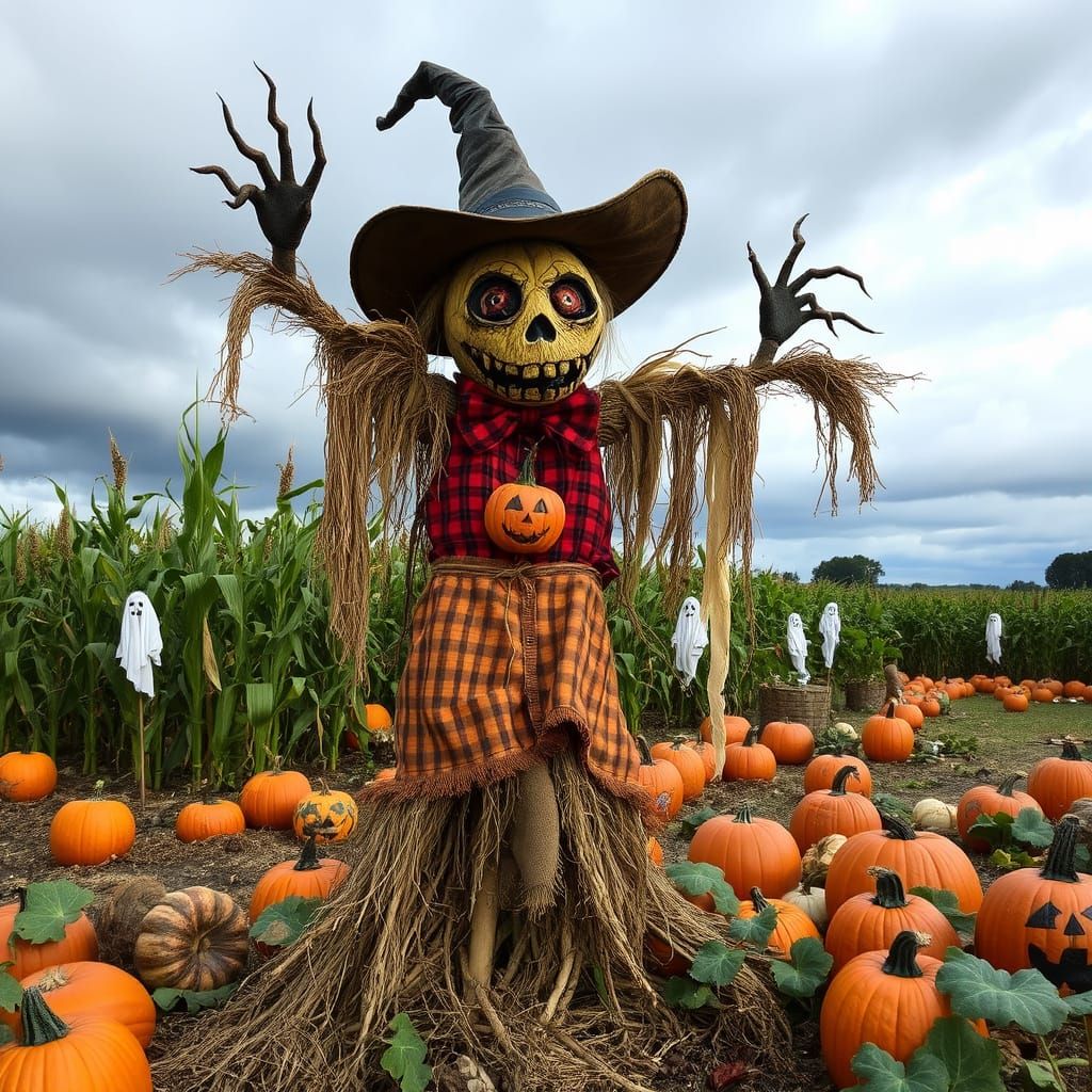 Macabre Harvest Season: Horrific Scarecrows and Haunted Corn...