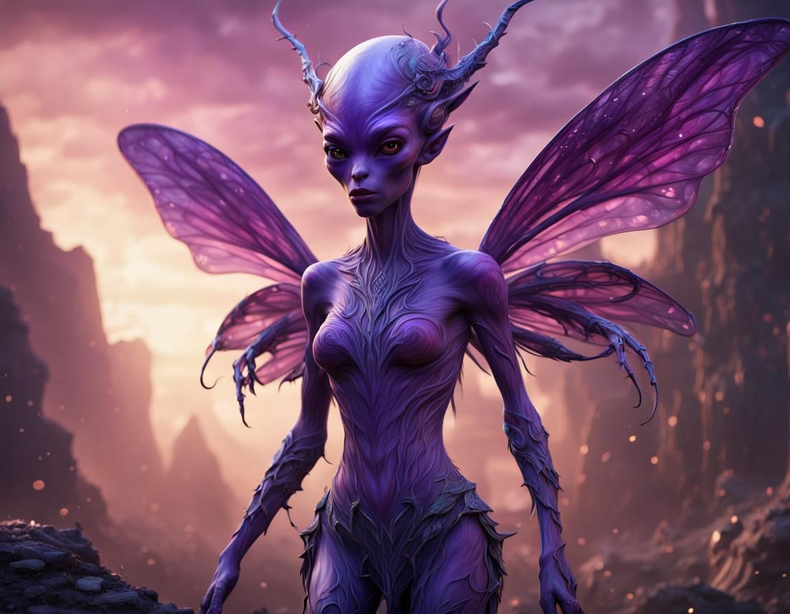 Purple Alien Fairy
