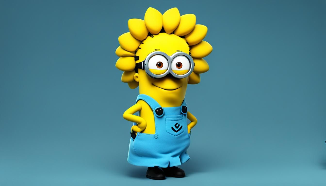 Maggie Simpson as a Minion Character