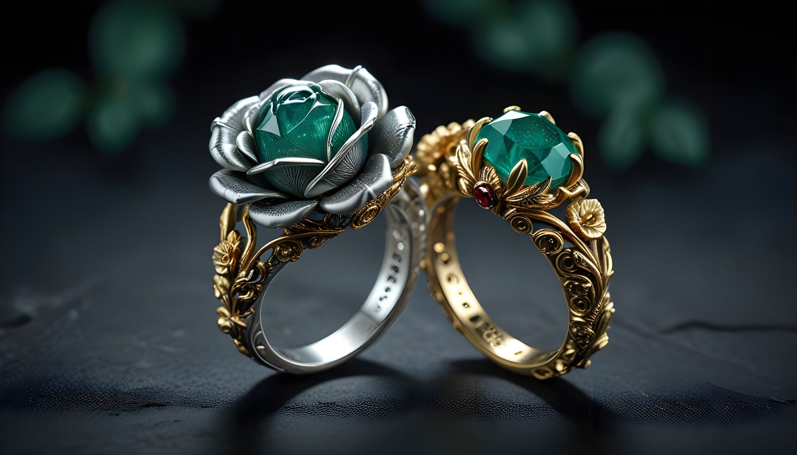 Floral Rings