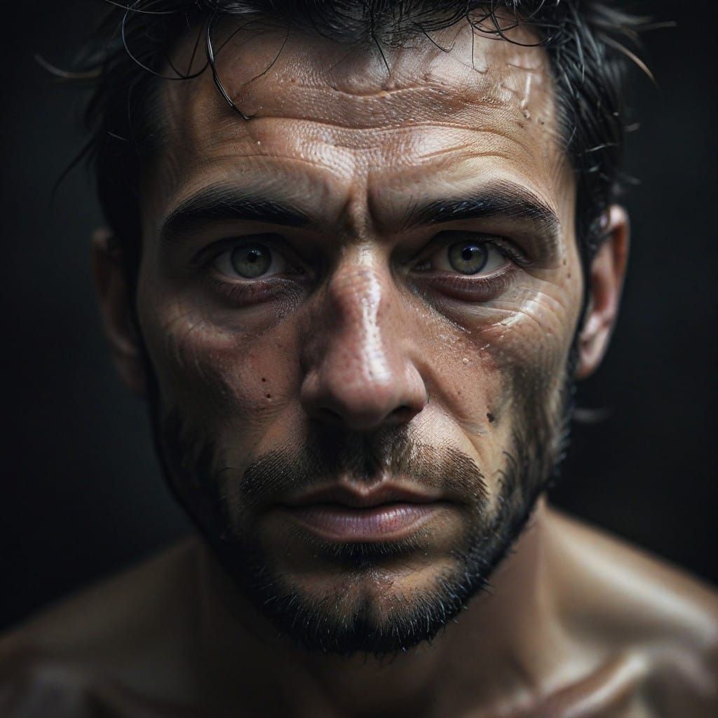 Portrait of Introspection in Ambient Light