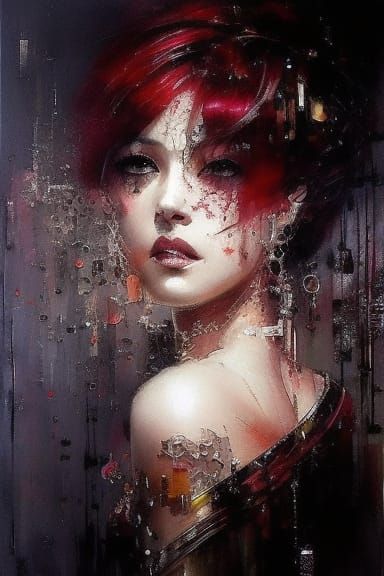 Clockpunk Bonsai Village in Sacred Geometry Style