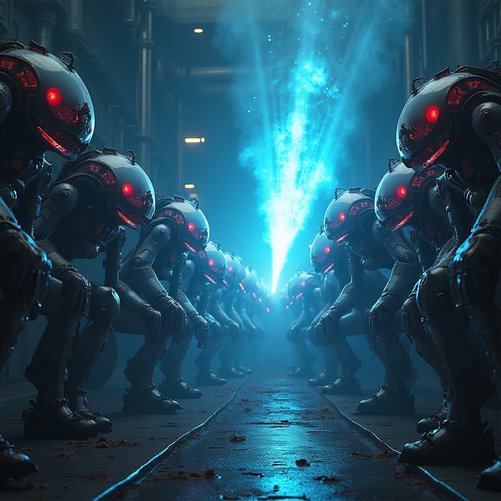 Sensory Grenades Detonate Electric Shockwave: Matte Painting