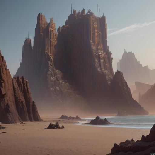 Epic Dakar Landscape in Detailed Matte Painting