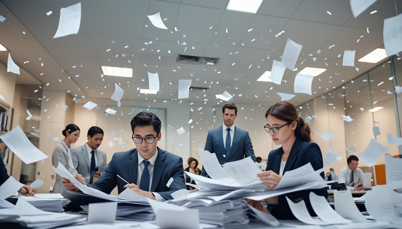 Lawyers and Clients in a Modern Office