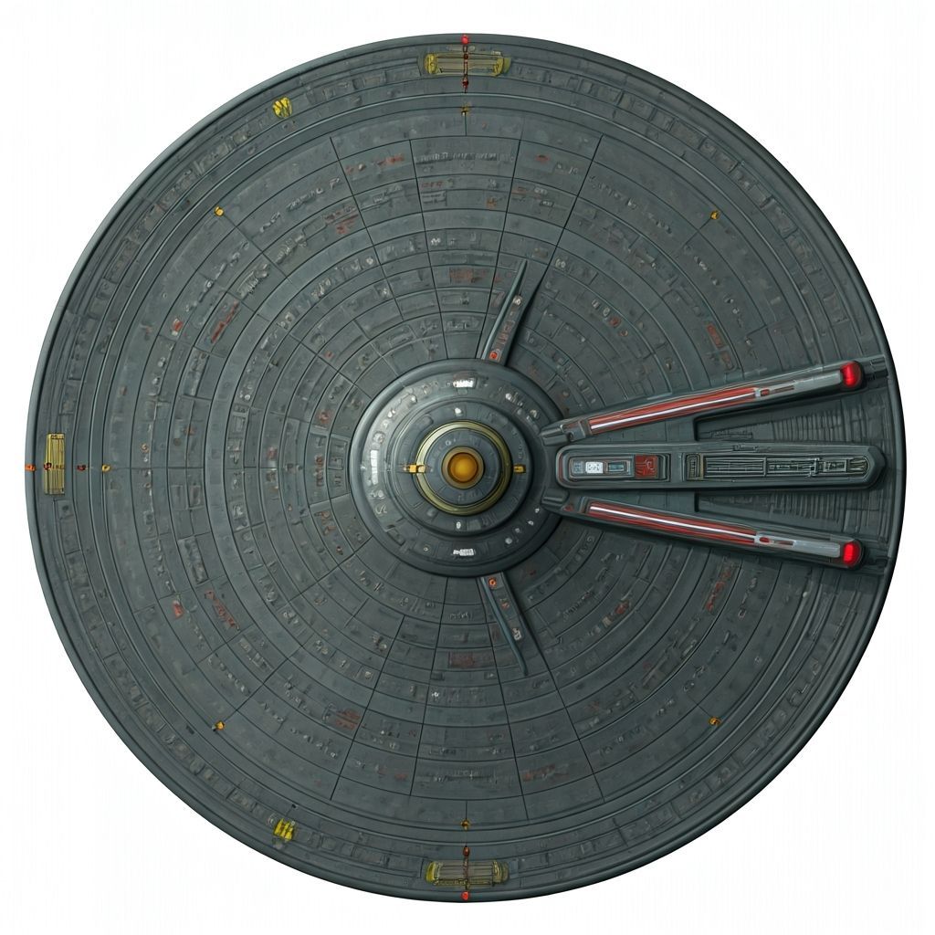 Star Trek Inspired Ship Top View