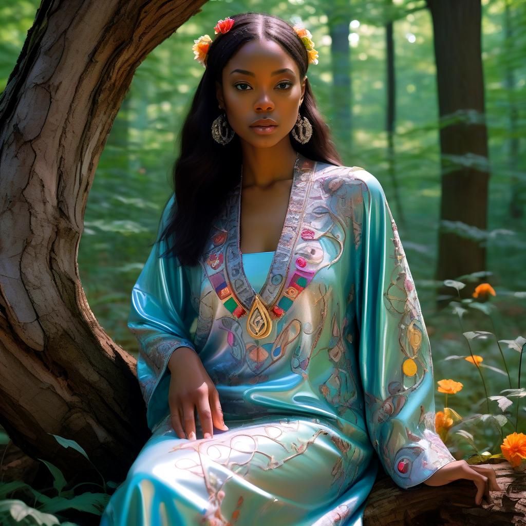 Enchanted Fairy with Stained Stone Wings