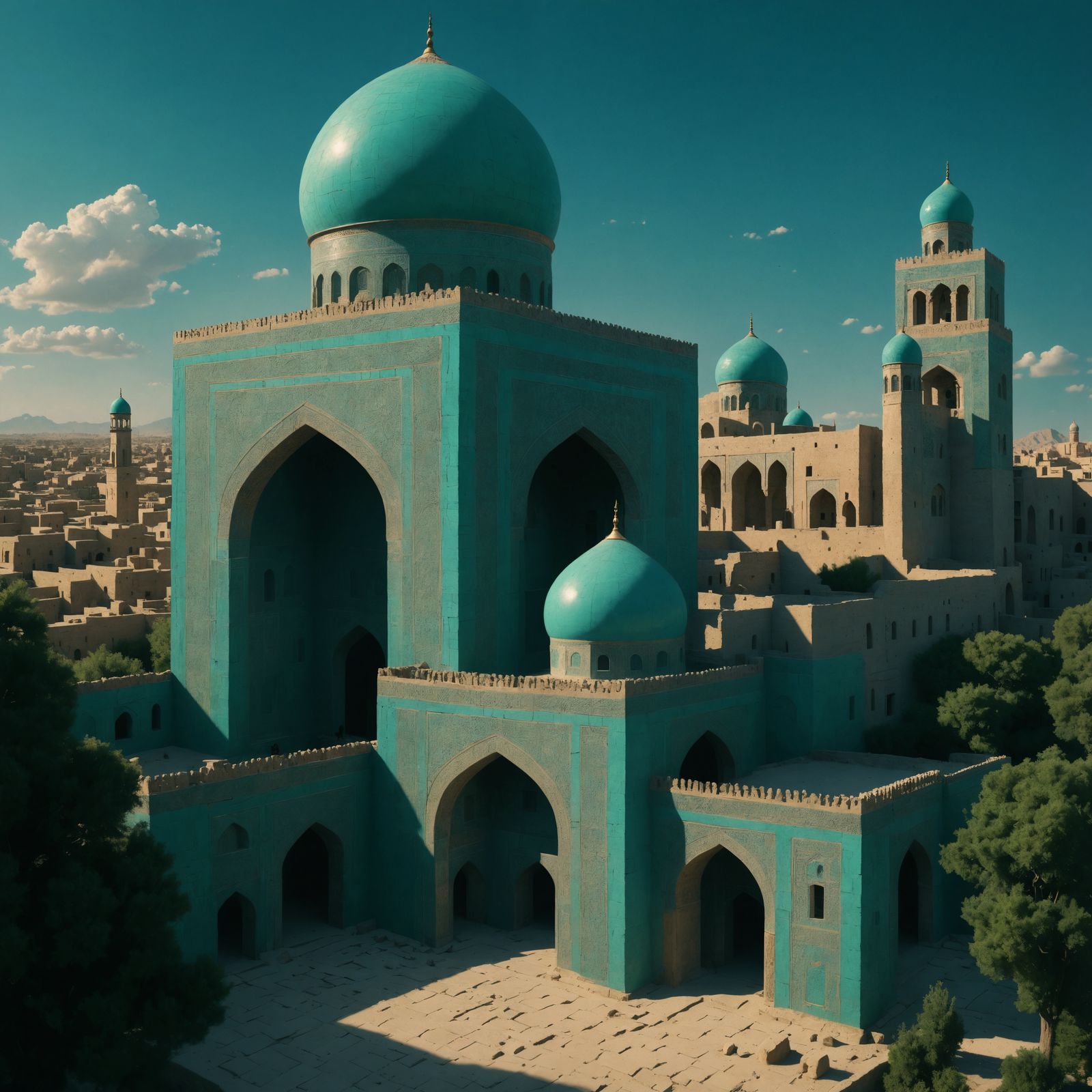 Turquoise Royal City in Ancient Persia