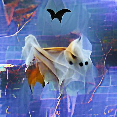 Ethereal Bat Silhouette for Halloween