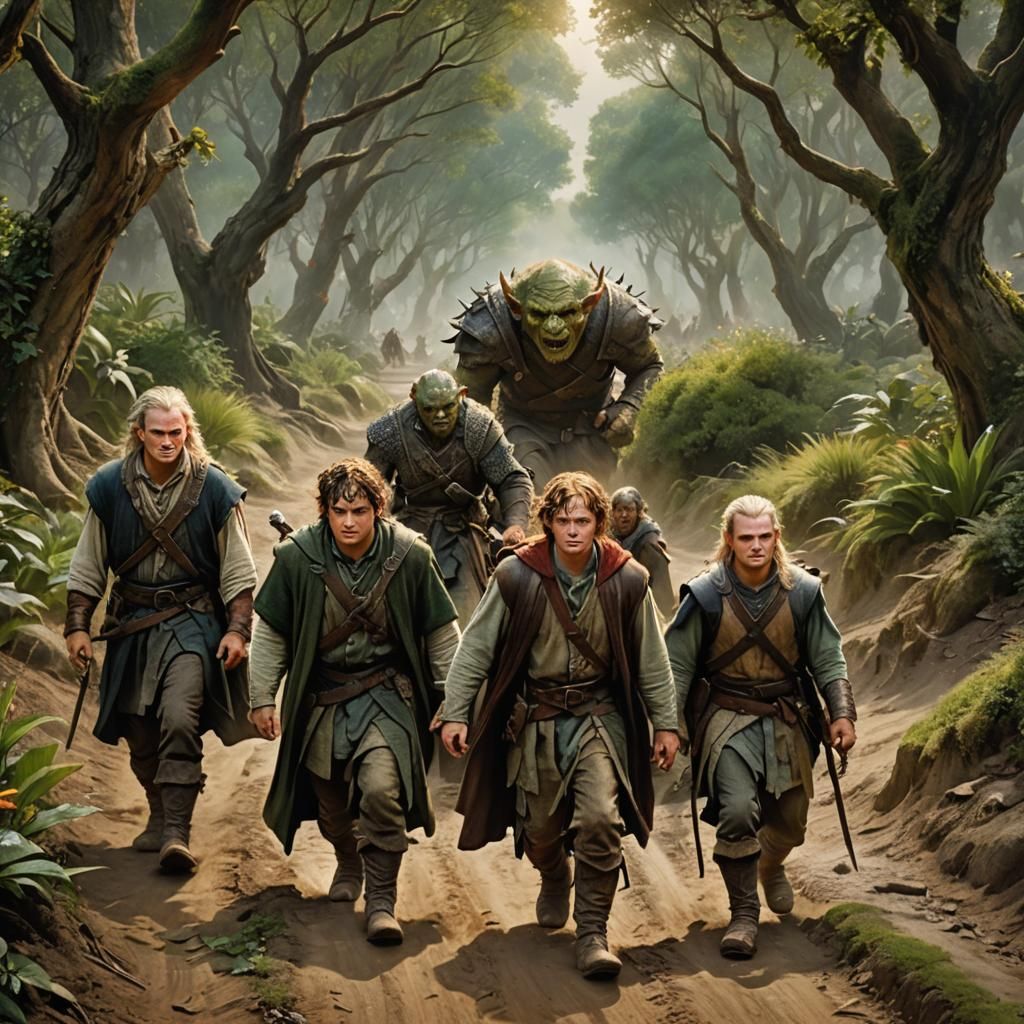 Frodo and Company Encounter Orcs in Middle-earth