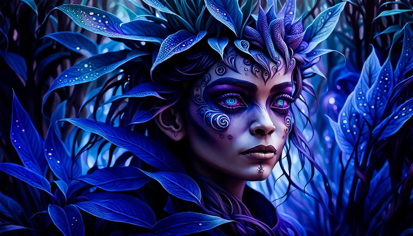Mystical Ethereal Portrait in Dark Fantasy Style