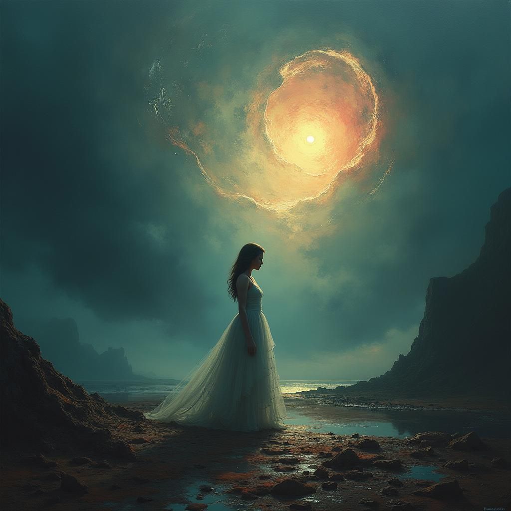 Heartbreak in a Dreamscape: An Emotional AI Art Piece