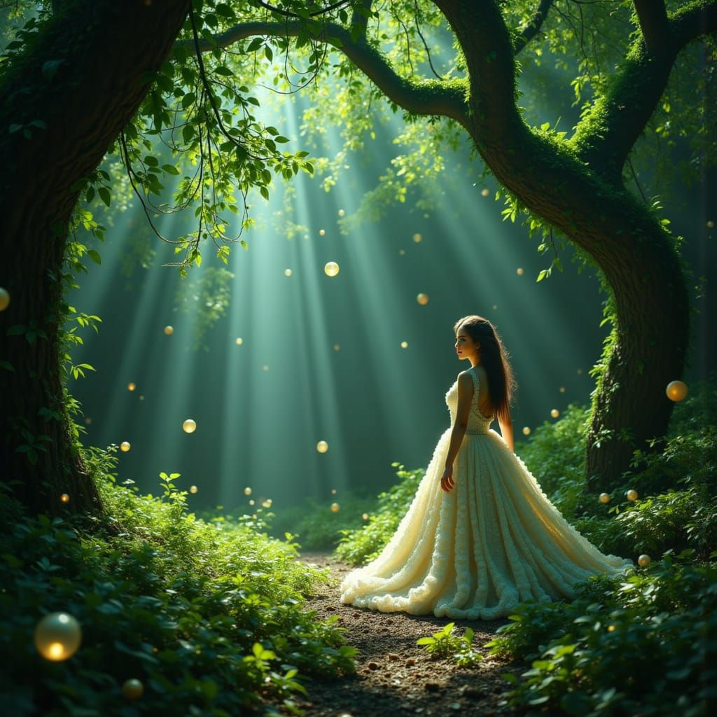 Queen Finds Peace in Enchanted Forest Grove