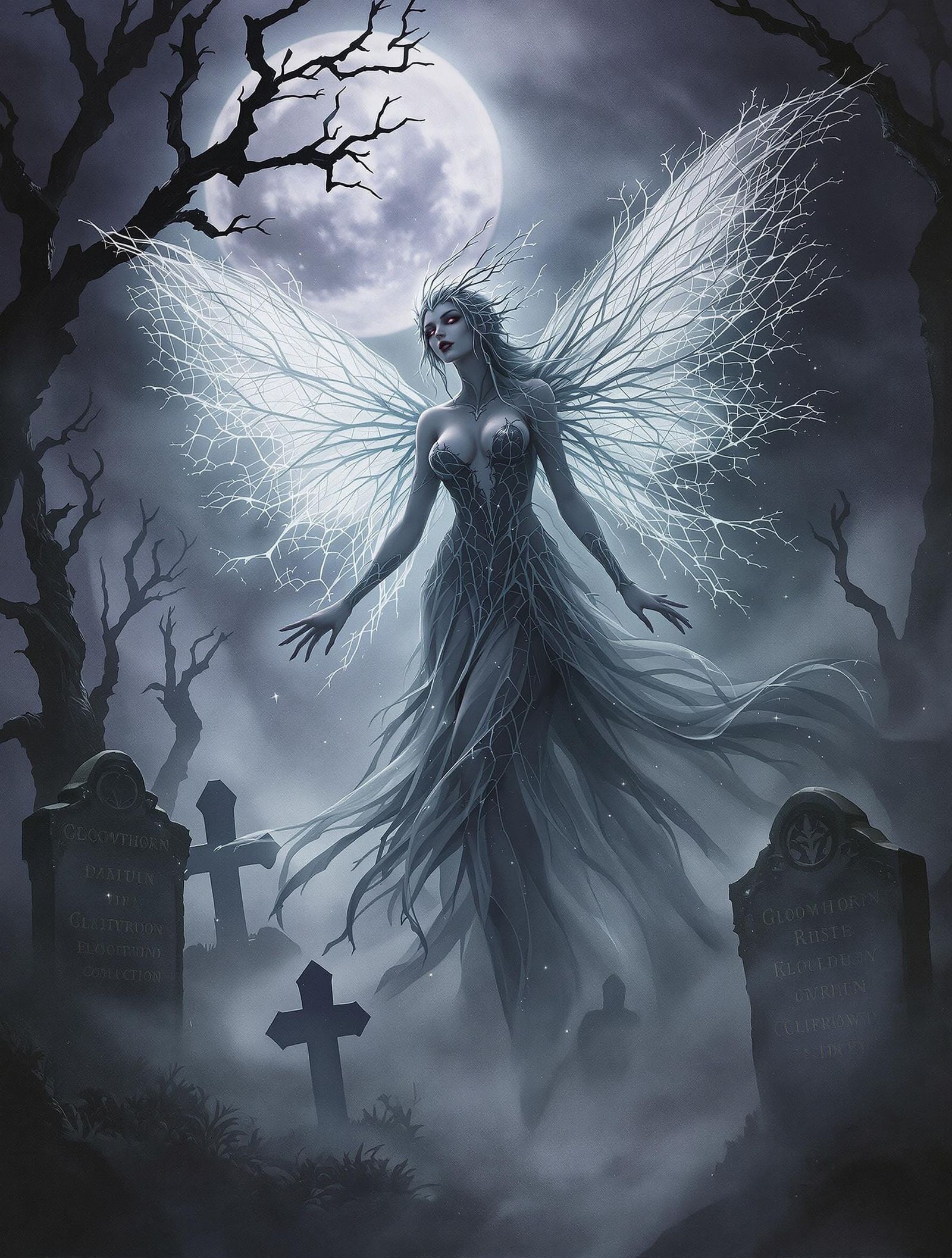 Gloomthorn Wraith in Gothic Ethereal Surrealism