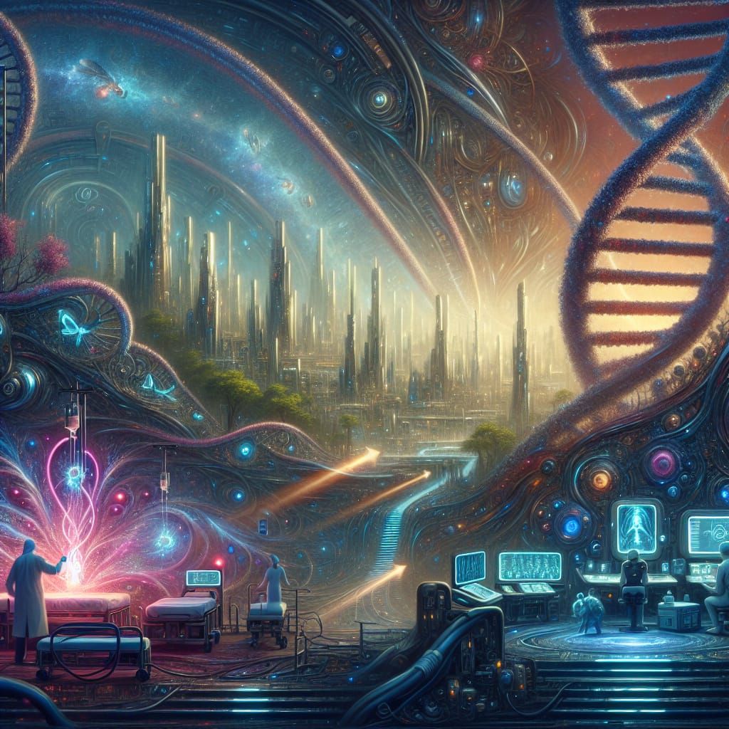 Healthcare Meets Technology: A Fantasy Concept Art