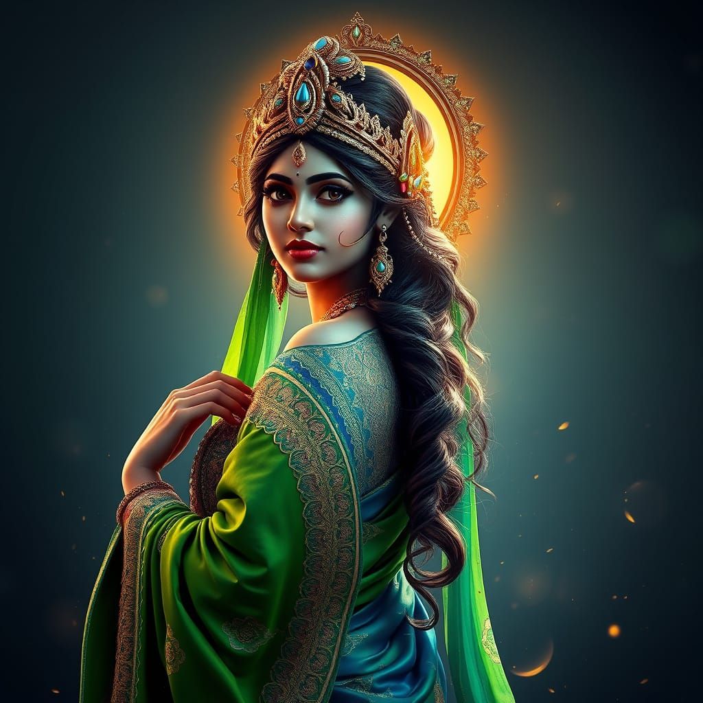 Elegant Goddess of the Sacred River Ganges