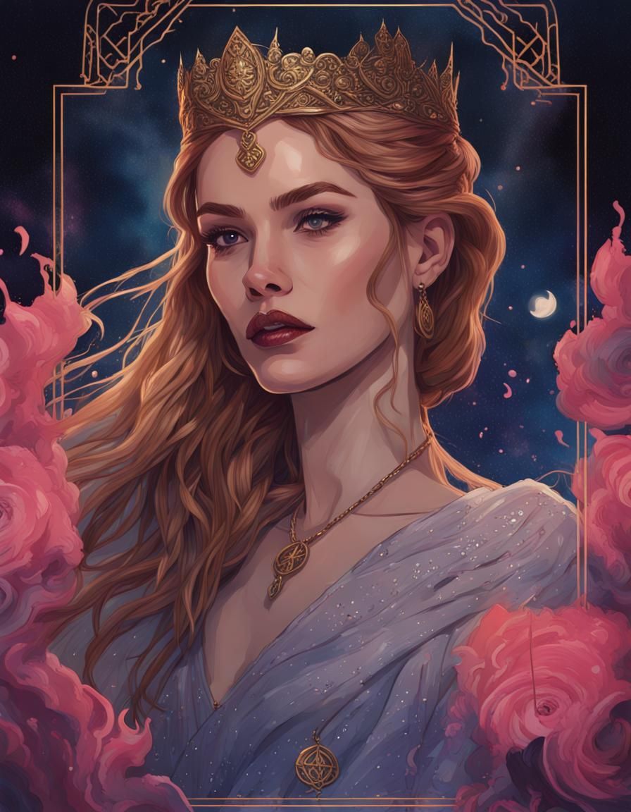 Feyre as The Empress Tarot Card: Night Court
