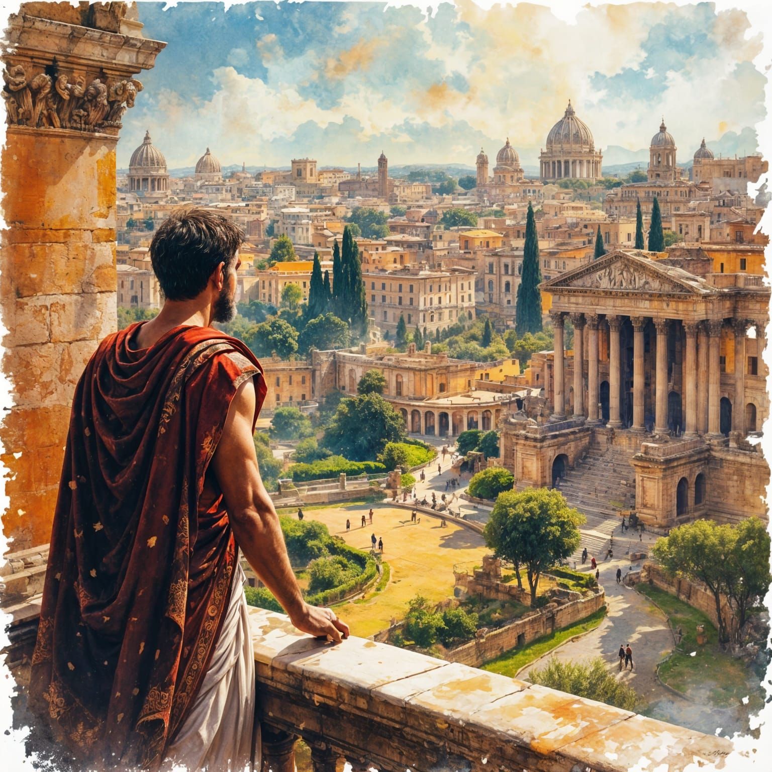 Roman Heritage at Sunset