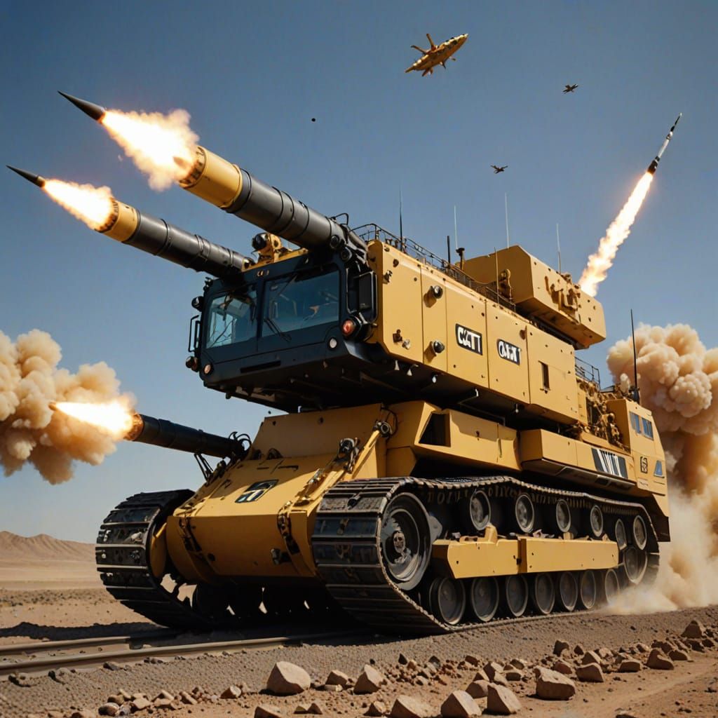 Mechanical Caterpillar Fires Missiles from its Submarine-Lik...