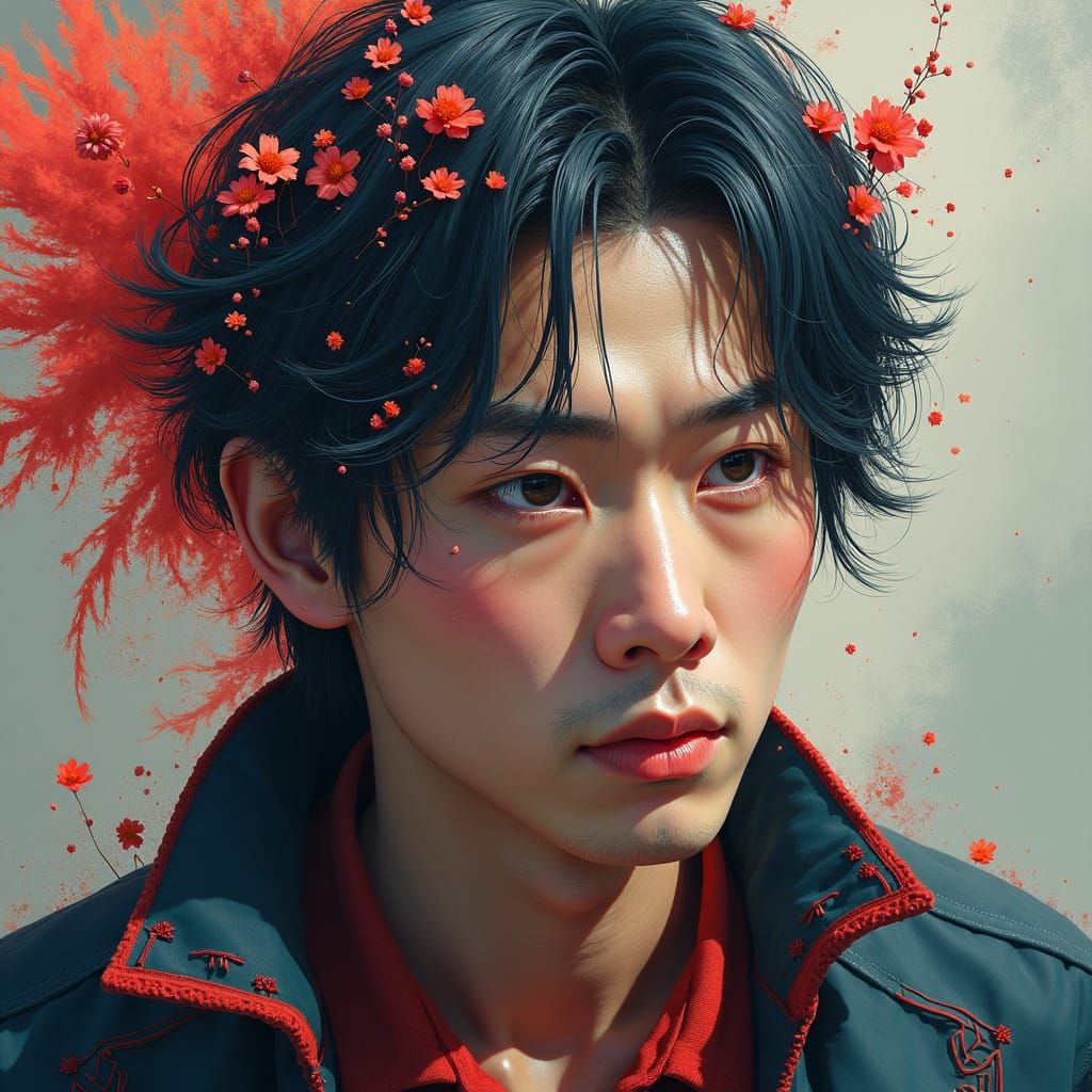 Detailed Portrait in Fantasy Concept Art Style