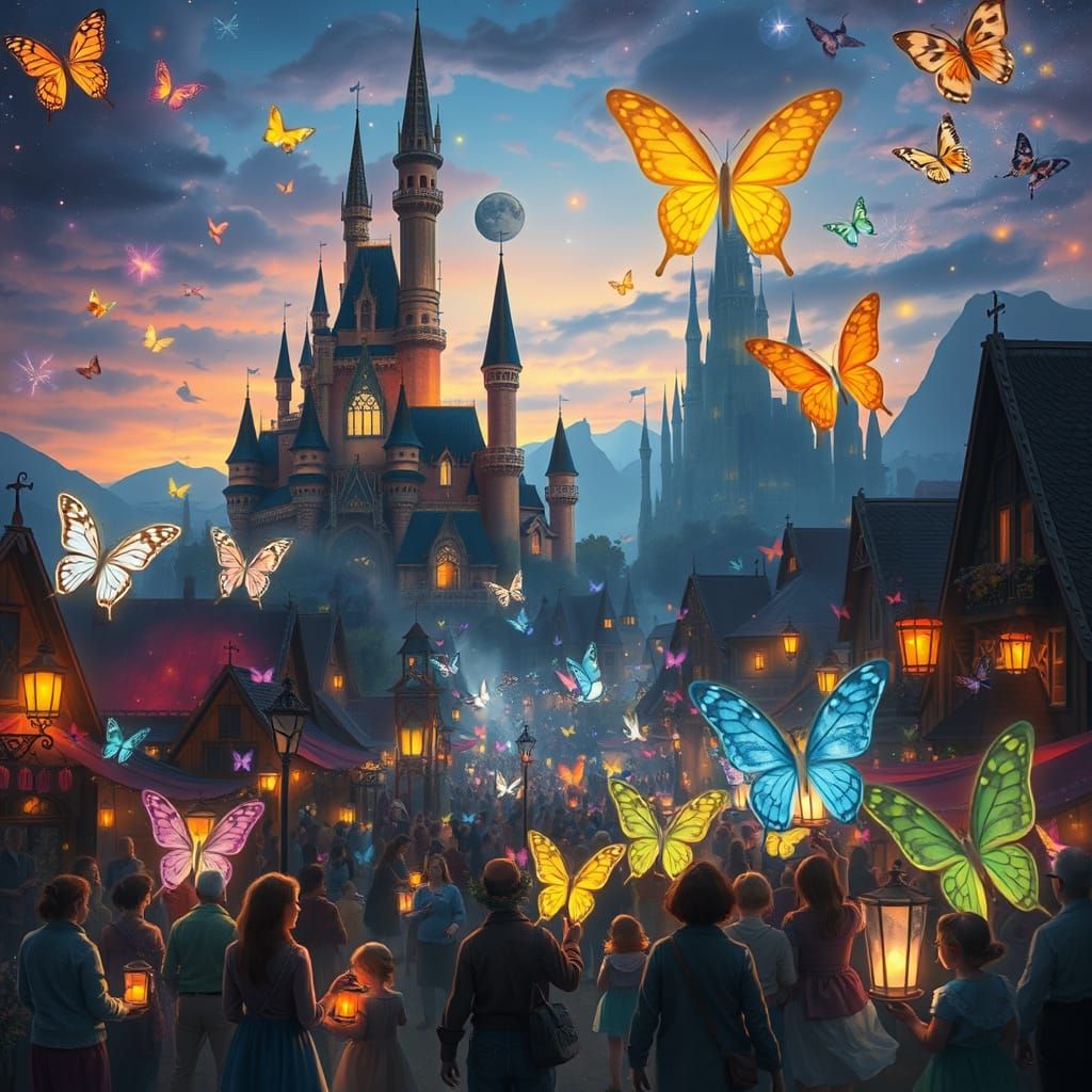 Magical City Butterfly Festival in Fairytale Style